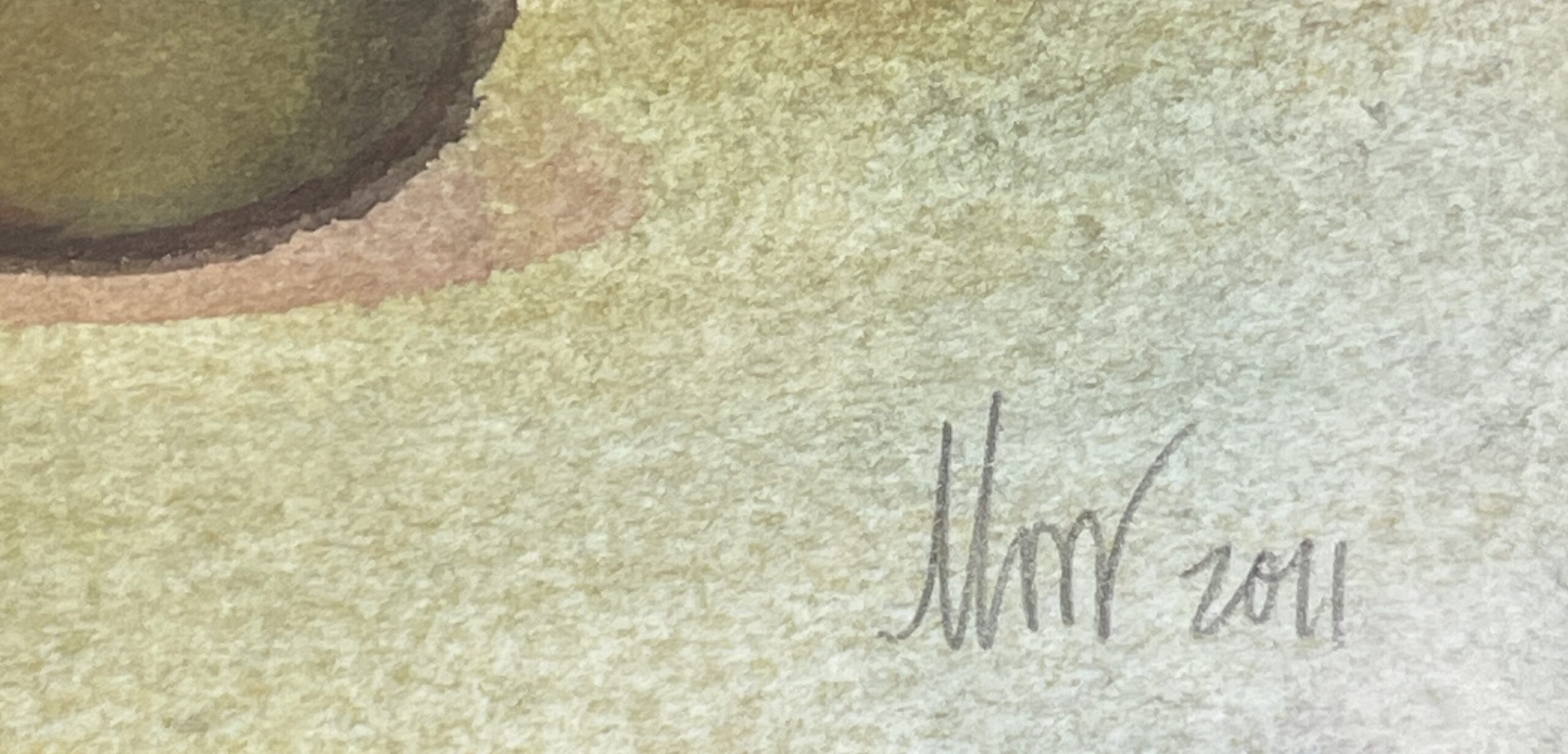 Flowers In Grey Pot Painting Signature