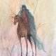 Painting-pbuckleymoss-original-watercolor-horse-nude