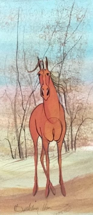 CanadaGooseGallery-WaynesvilleOhio-Painting-pbuckleymoss-original-watercolor-horse