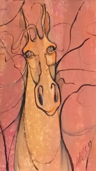 Horse Watercolor pbuckleymoss-original-watercolor-horse