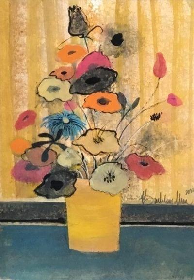 Painting-pbuckleymoss-Original-Watercolor-Flowers-floral