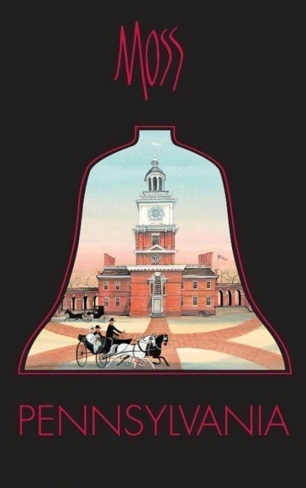 Pennsylvania Liberty Bell edition by American artist P Buckley Moss at Canada Goose Gallery in Waynesville, Ohio PBuckleyMoss-Waynesville-Ohio-CanadaGooseGallery-Art-Artist-Poster-Pennsylvania