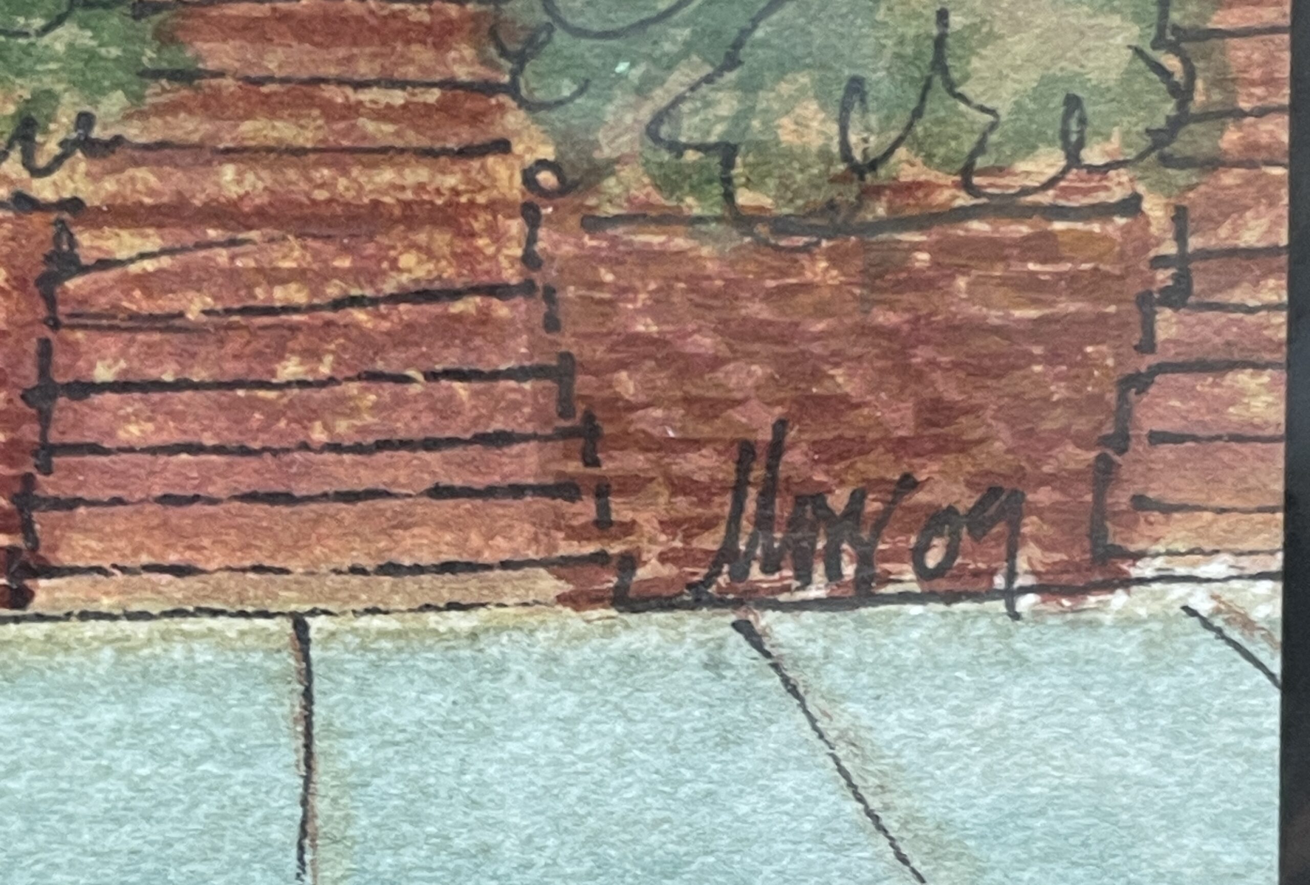 Row House Painting Signature