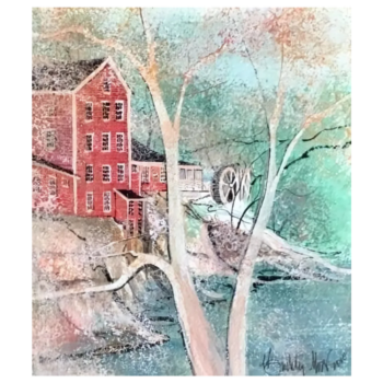 Spring Comes to Clifton Mill Painting