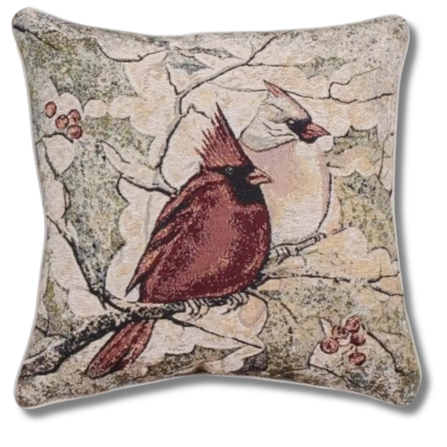 Winter Together Tapestry Pillow