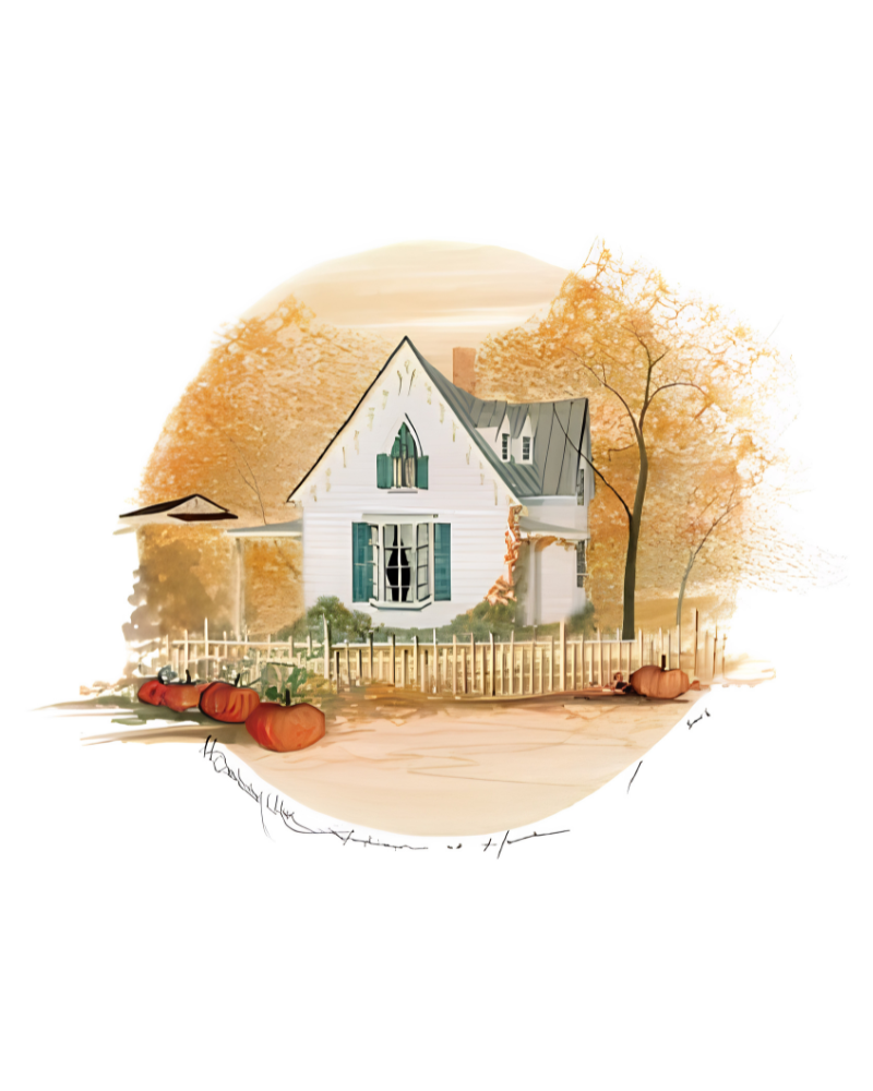 Autumn at Home by P. Buckley Moss