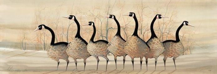 Our Song of Spring limited edition print by P Buckley Moss at Canada Goose Gallery in Waynesville, Ohio