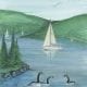 CanadaGooseGallery-WaynesvilleOhio-Sailing-geese-boats-limitededition-print-pbuckleymoss-decor