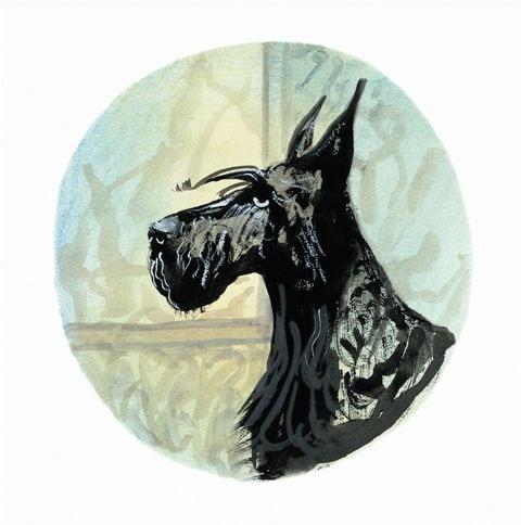 Scottish Black Terrier pbuckleymoss-print-limitededition-dog-scottish-Black-Terrier