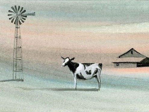 Art-Artist-PBuckleyMoss-CanadaGooseGallery-WaynesvilleOhio-LimitedEdition-Print-HomeDecor-Decorating-Cow-Barn-Farm-Landscape