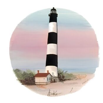 Bodie limited edition print by P. Buckley Moss - Lighthouse and Historic Landmark Collections.