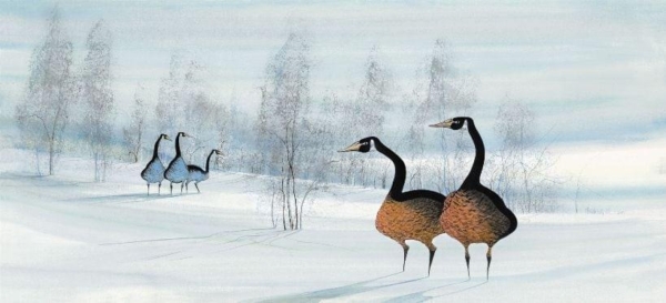 PBuckleyMoss-Waynesville-Ohio-CanadaGooseGallery-Art-Artist-LimitedEdition-Print-Goose-Geese-Winter-Landscape