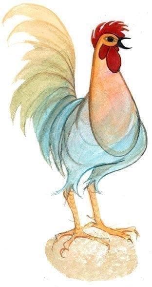 Rise and Shine limited edition print by P Buckley Moss at Canada Goose Gallery in Waynesville, Ohio PBuckleyMoss-Waynesville-Ohio-CanadaGooseGallery-Art-Artist-LimitedEdition-Print-Rooster-Egg