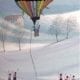 Limited edition print of the Houser Hot Air Balloon by P Buckley Moss.