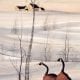 PBuckleyMoss-Waynesville-Ohio-CanadaGooseGallery-Art-Artist-LimitedEdition-Barn-Goose-Geese-Trees-Landscape