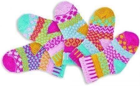 Solmate Cuddle Bug Baby Socks. Five socks to a set.