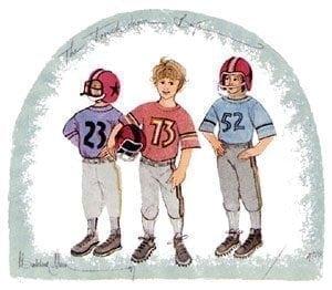 TouchdownBoys-Football-Sports-pbuckleymoss-imited-edition-boy-prints-3 boys-football