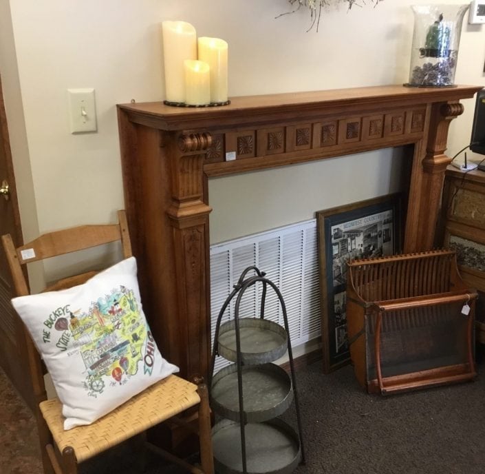 Cherry Mantle Antiques-WaynesvilleOhio-BrassLantern-mantel