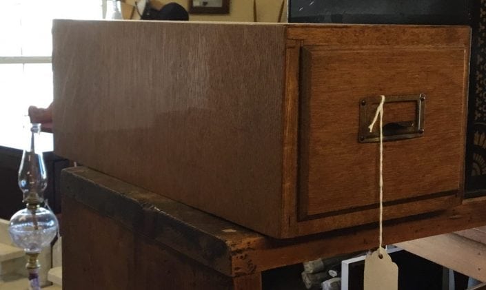 Antique File Drawer Antiques-WaynesvilleOhio-BrassLantern
