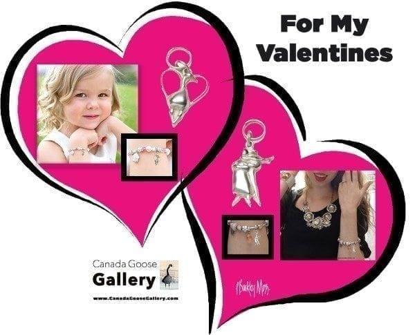 CanadaGooseGallery-WaynesvilleOhio-Gifts-PBuckleyMoss-Jewelry-Charms-art-Goose-Valentine-BasketBaby-Skater