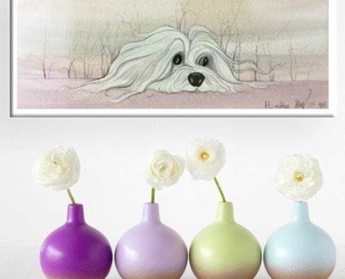 Dog-CanadaGooseGallery-Waynesville-Ohio-Coloroftheyear-pbuckleymoss-art-limitededition-print-giclee-Quilting-Original-watercolor-Painting-UltraViolet