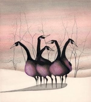 Etching-Limitededition-PBuckleyMoss-Art-geese