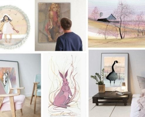 art-gallery-framed-limitededition-print-pbuckleymoss-goose-bunny-children