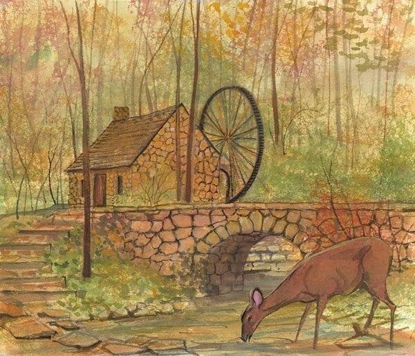 Animal-Fall-Deer-Pbuckleymoss-art-artist-limitededition-print-mill-burntorange