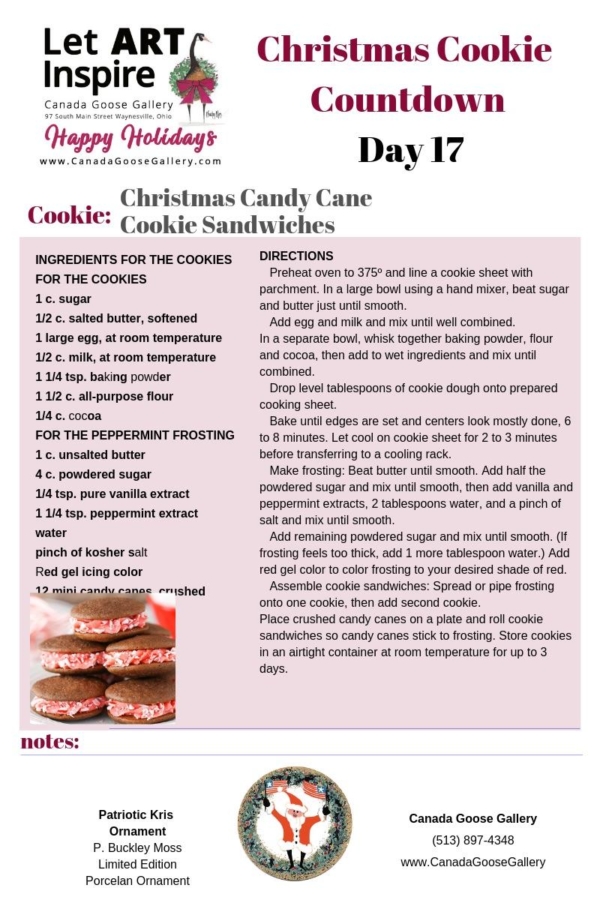 CanadaGooseGallery-WaynesvilleOhio-Cookie-Christmas-PBuckleyMoss-Ornament