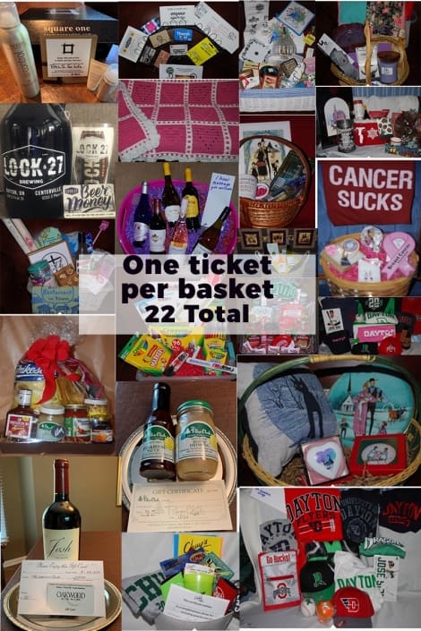 22 Baskets one ticket for each! Basket-Pals For Life Breast Cancer Support Raffle BasketRaffle-PalsForLife-BreaseCancerSupport-WaynesvilleOhio-PBuckleyMoss-CanadaGooseGallery