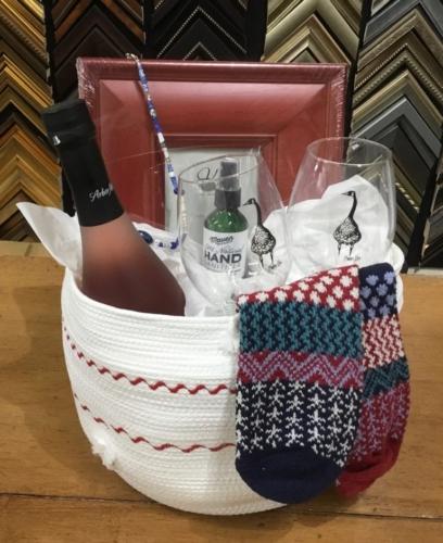 Canada Goose Gallery basket donation for the 223 Waynesville Birthday event.