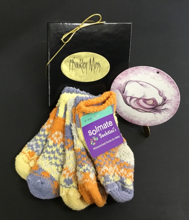Solmate Puddle Duck baby socks and P Buckley Moss Baby Girl Ornament Solmate Puddle Duck baby socks and P Buckley Moss Baby Girl Ornament