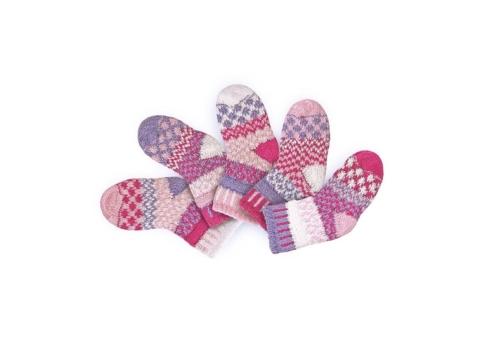 Solmate Lovebug Baby Socks in pink, white, light purple, light pink.