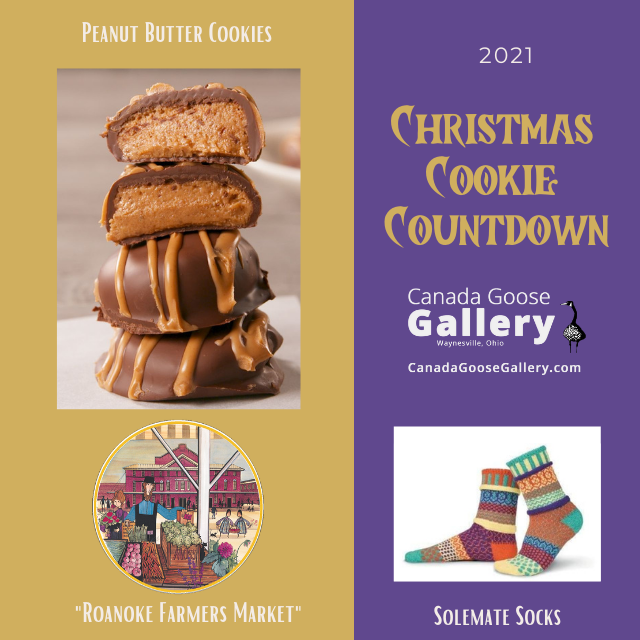 christmas cookie countdown peanut butter cookies