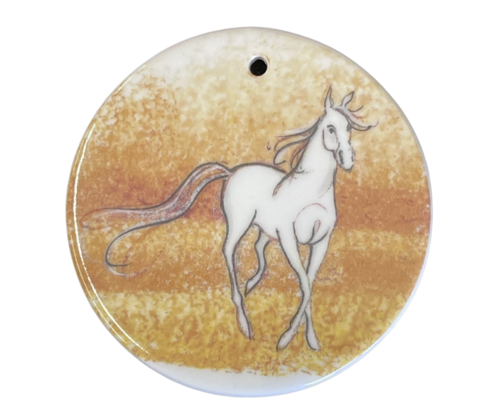 Spirit Horse Ornament - P Buckley Moss