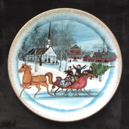 p-buckley-moss-christmas-sleigh-plate