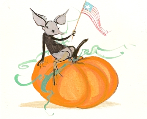 p-buckley-moss-original-watercolor-painting-mouse-pumpkin