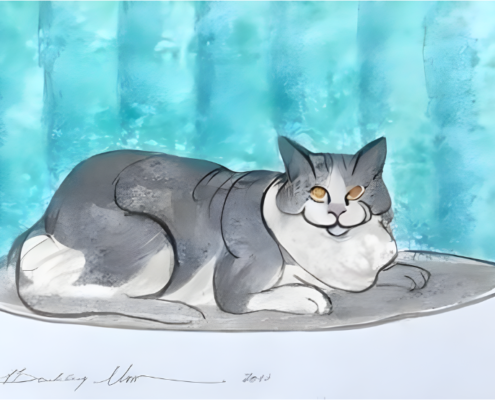 pbuckleymoss-original-watercolor-cat