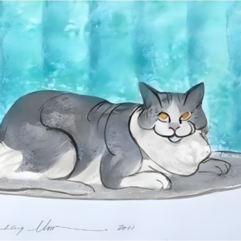 pbuckleymoss-original-watercolor-cat