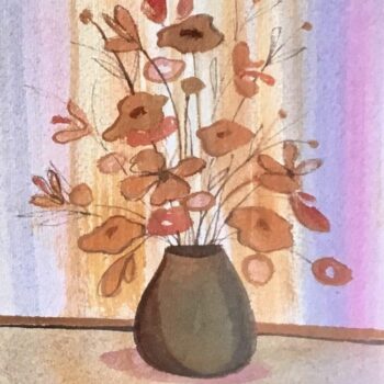 Flowers in Gray Pot Painting