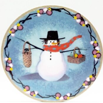 SnoManyBaskets-CanadaGooseGallery-Waynesville-Ohio-pbuckleymoss-ornament-limitededition-snowman-baskets