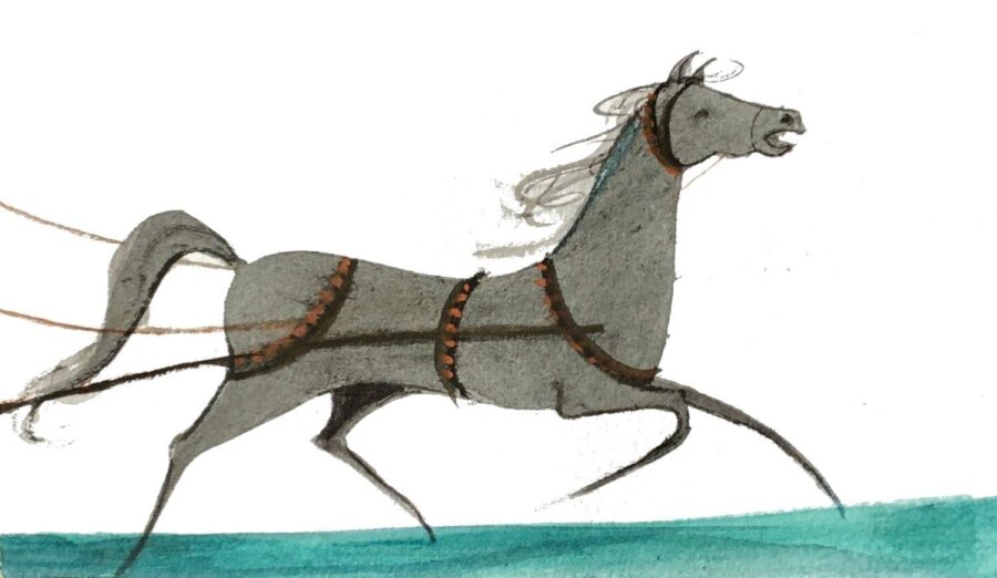 Racing Horse Painting