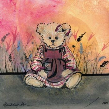 Precious Country Bear limited edition print by P. Buckley Moss - Teddy Bear Collection.