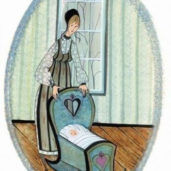 The Cradle limited edition print by P. Buckley Moss - Mother and Child Collection.