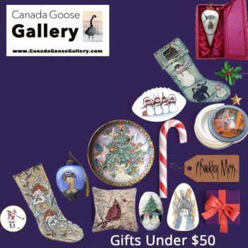 CanadaGooseGallery-Waynesville-Ohio-PBuckleyMoss-Christmas-GiftWrapping-Ornament-Ideas