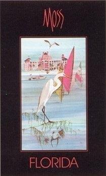 Florida poster by P Buckley Moss featuring egret in foreground