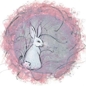 Graceful-Bunny-limited-edition-giclee-print-P-Buckley-Moss-white-bunny