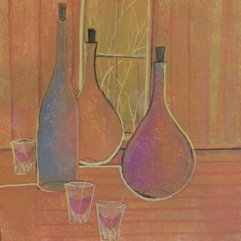 Still Life Bottles Painting