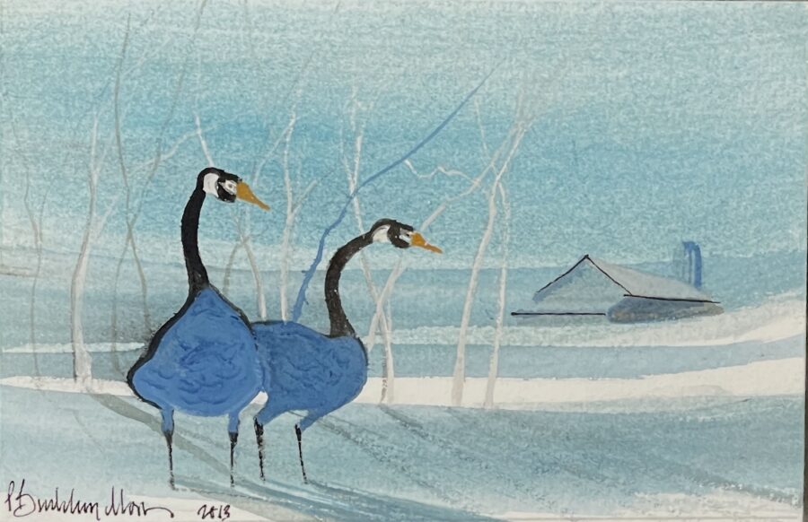 blue-geese-painting