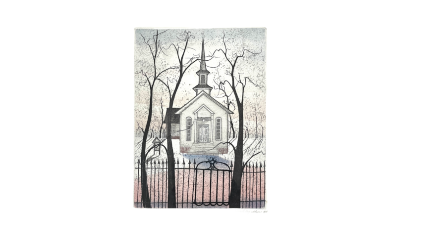 White Church Etching